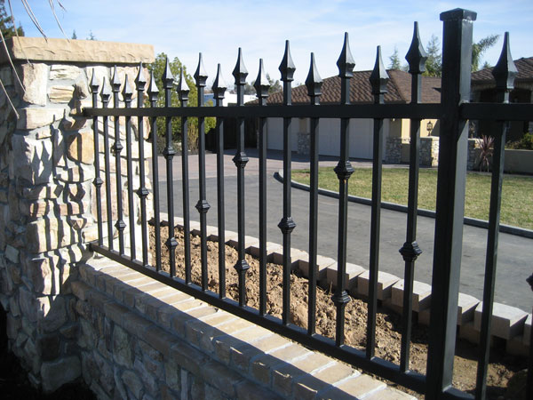 Sacramento Ornamental Wrought Iron Fence