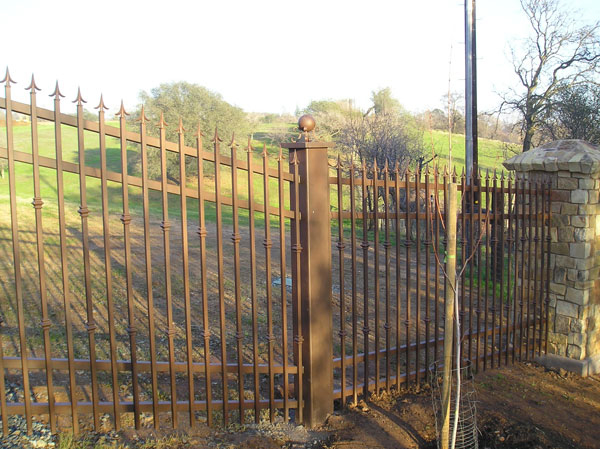 Wrought Iron Yard Fence - Sacramento, CA